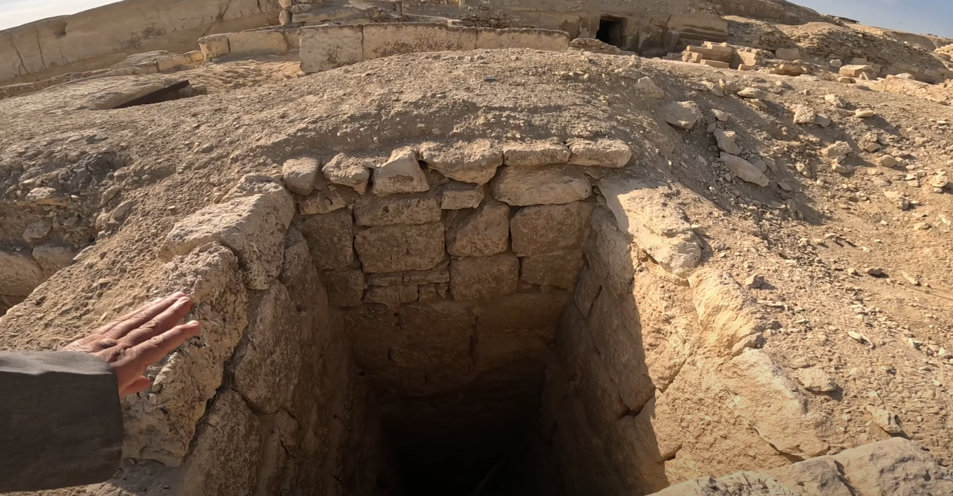 20 meters deep Mummies graveyard. To avoid robbers and thieves from stealing their treasures.