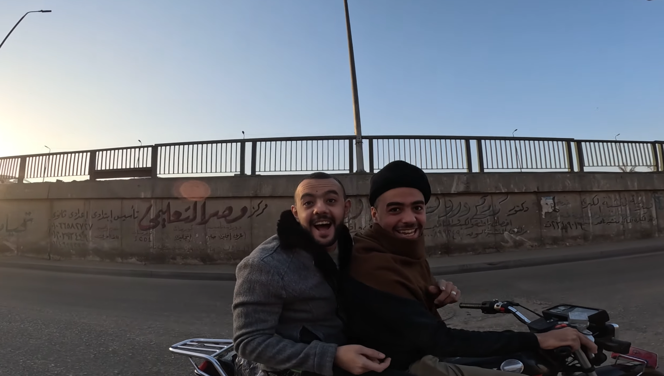 Chitchat on Motorbikes in Cairo