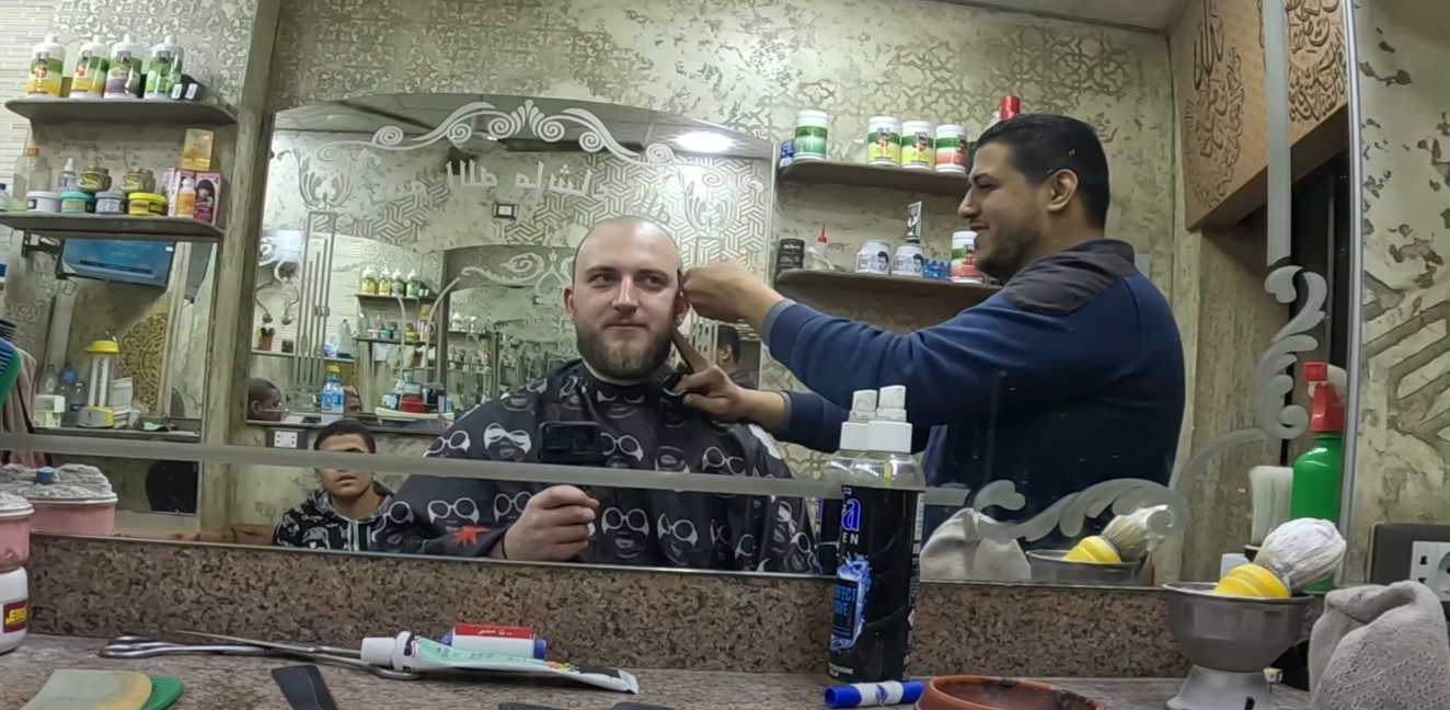 Bald Haircut for $1.50 Inside the Slums of Cairo